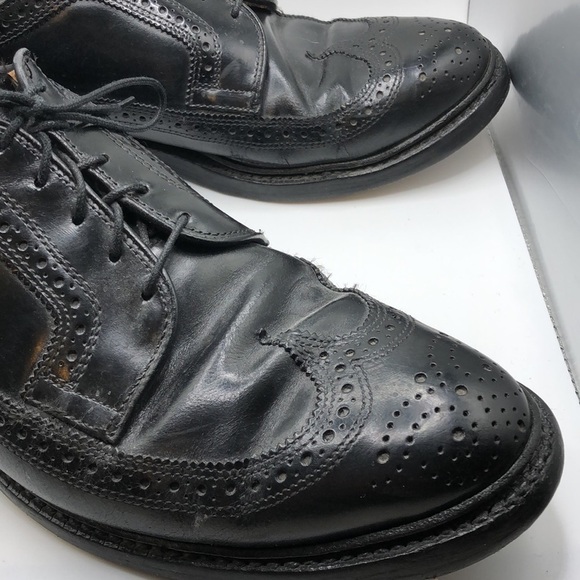 Allen Edmonds MacNeil Dress Shoes Wingtip Leather Black Discontinued Mens 8.5D main image 10